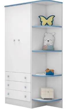 ARMARIO INFANTIL AZUL MAR P/ NIÑOS