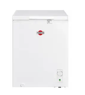 CONGELADOR TOKYO 160 LTS. TAPA CIEGA+VIDRIO BLANCO