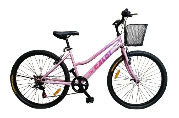 BICICLETA CALOI CALIFORNIA ARO 26 ROSADO