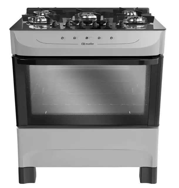 COCINA MUELLER FRATELLO 5 HORNALLAS VETRO TITANIO