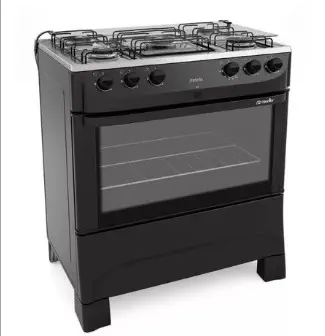 COCINA MUELLER FRATELLO 5 HORNALLAS NEGRO