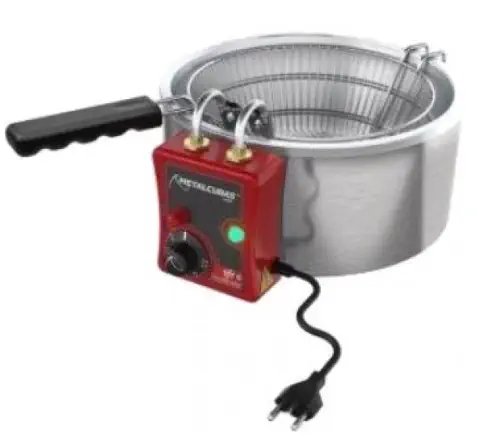 FRITADORA ELECTRICA METALCUBAS 7 LTS INOX