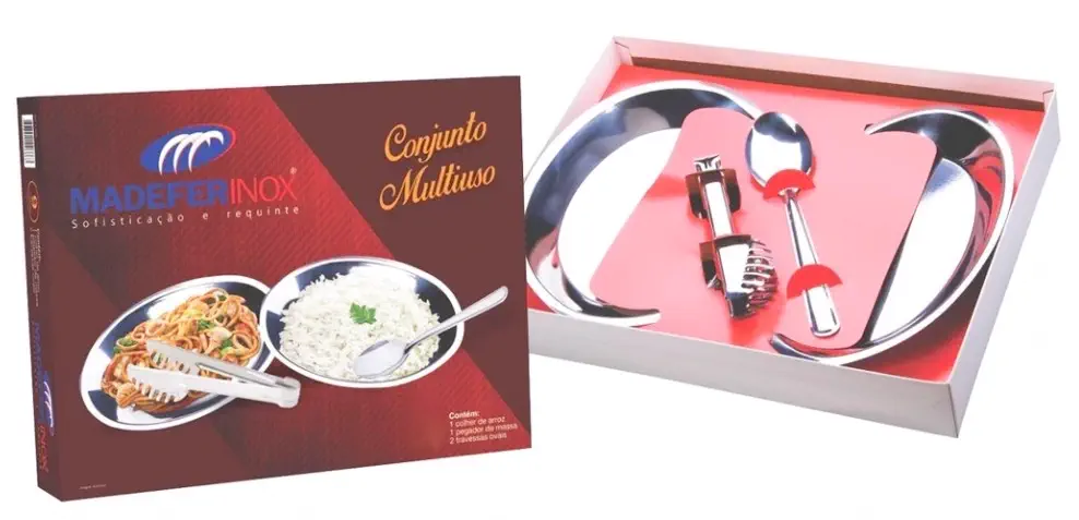BANDEJA ARROZ MULTIUSO P/ SERVIR ARROZ MADEFER