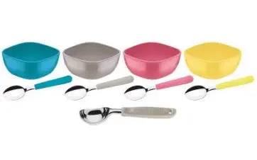 T25099U JUEGO HELADO COLOR TRAMONTINA 9 PZ