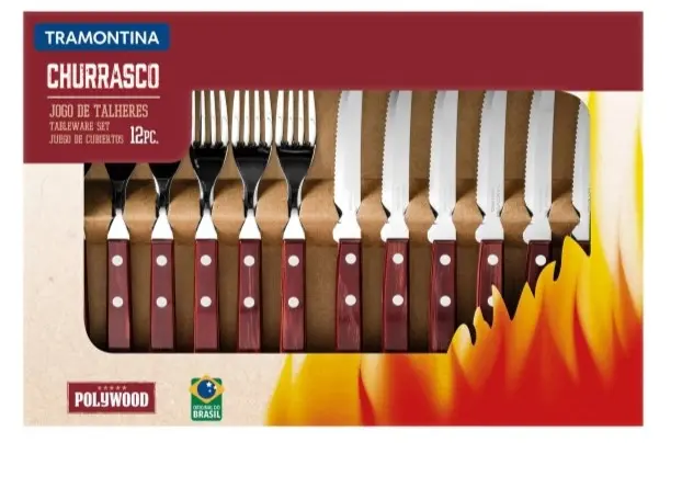 1990 JUEGO POLIWOOD TRAMONTINA 12P