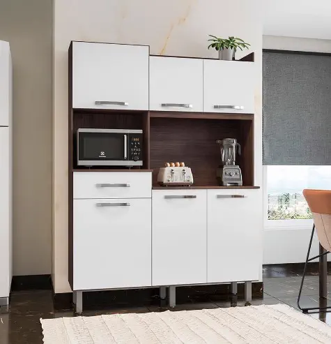 KIT COCINA HAVAI FIO 1325 1 CAJÓN 6 PUERTAS ABBA