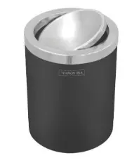 T945407 BASURERO TRAMONTINA 5 LTS NEGRO