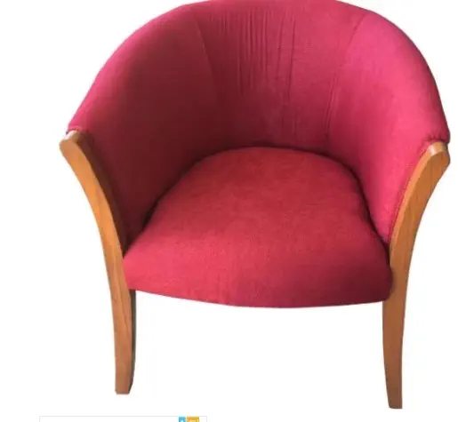 POLTRONA ROJO C/ MADERA 
