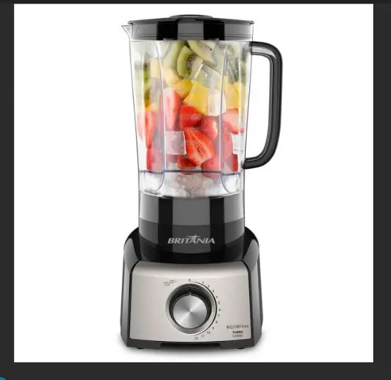 LICUADORA BRITANIA 1200 W BLQ1380 12 V. INOX NEGRO