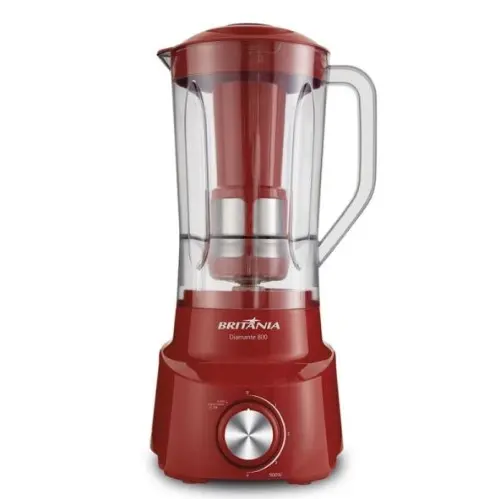 LICUADORA BRITANIA DIAMANTE 800 1050W 4 VEL. ROJA