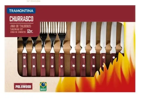 T211990 703 JUEGO POLYWOOD TRAMONTINA 12 PIEZA