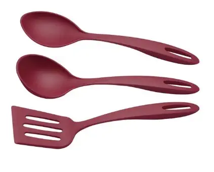 T250999 JUEGO CUCHARA NYLON ROJO TRAMONTINA 3 PZ