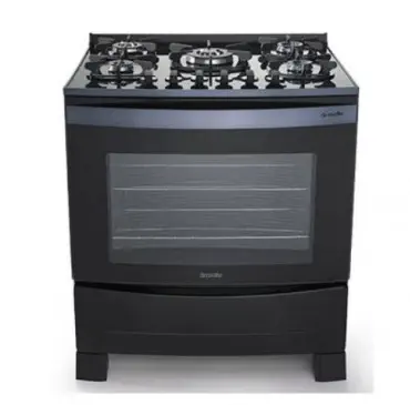 COCINA MUELLER DECORATO VETRO GOURMET 5 HOR NEGRO 