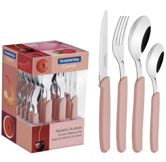 T234990 029 JG DE CUBIE CARMEL ROSA 24P TRAMONTINA