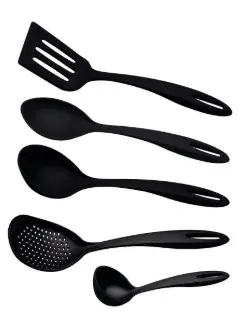 T25099 JG CUCHARA NYLON NEGRO 5 PZ TRAMONTINA