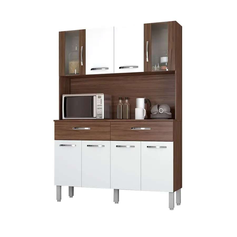 KIT COCINA LISBOA 8P 2CAJ FREIJO/OFF WHITE ABBA