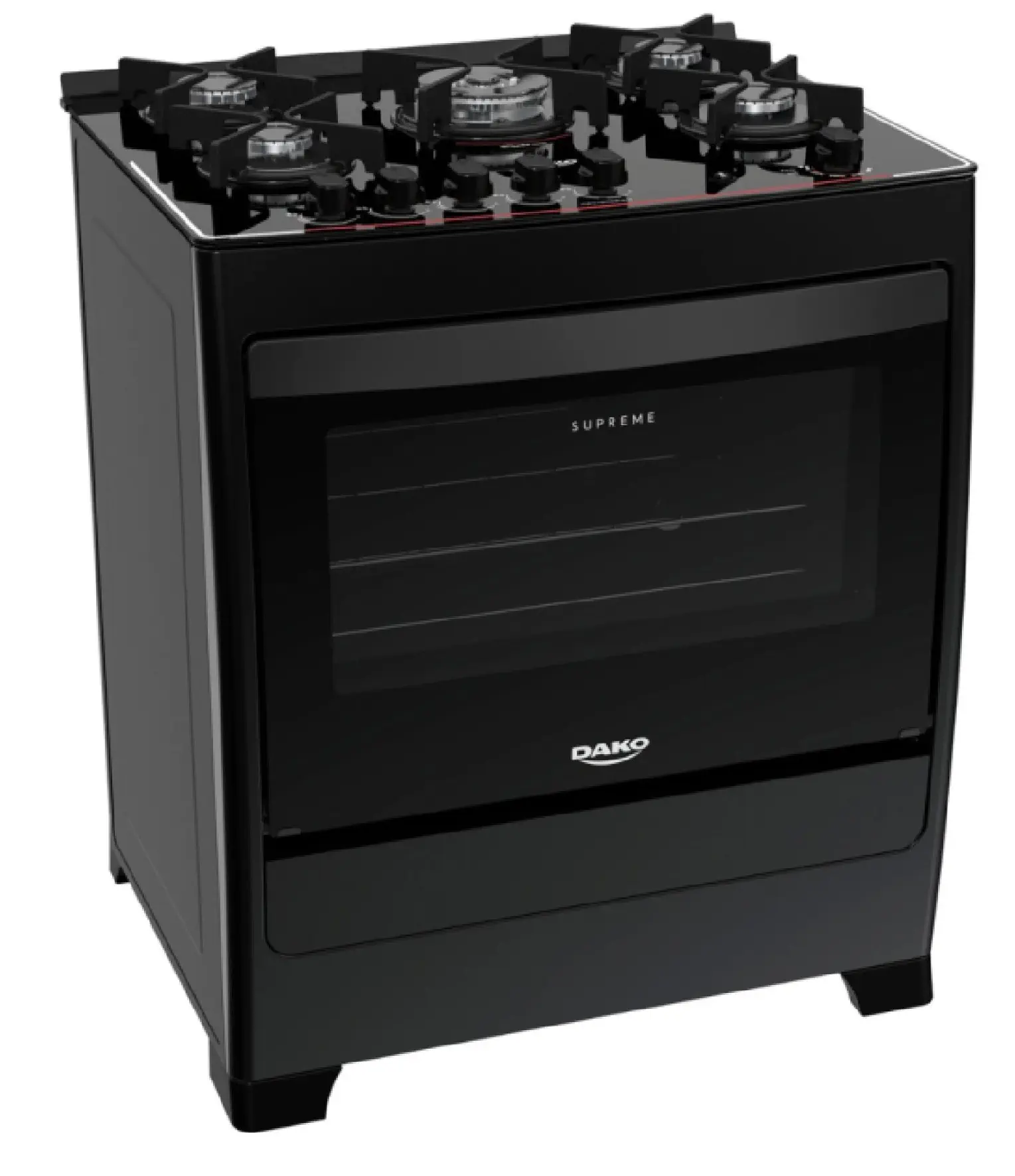 COCINA DAKO 5 HORN. SUPREME GLASS NEGRA