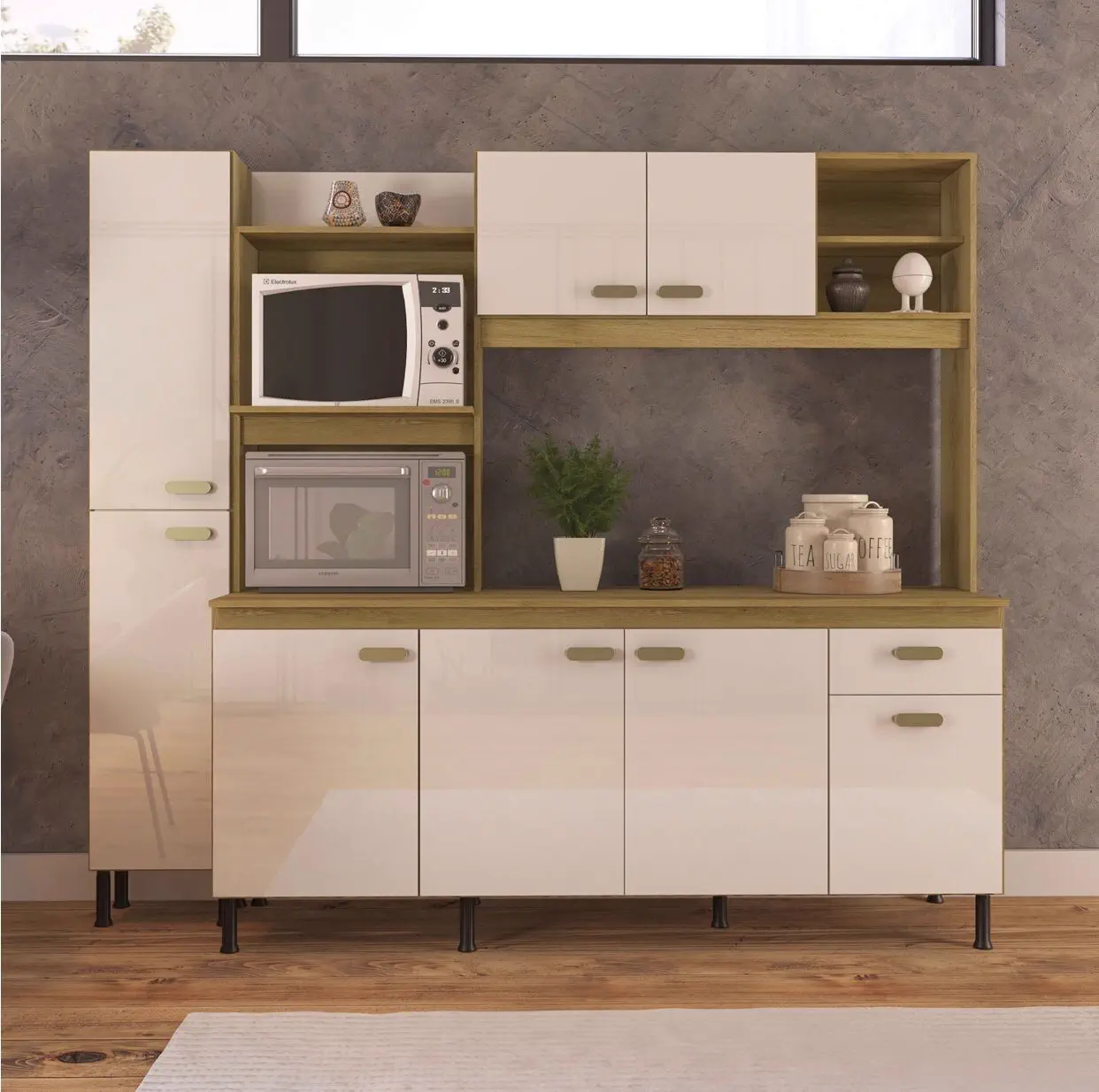 KIT COCINA SEVILHA 6170-21+PILETA+ALACENA