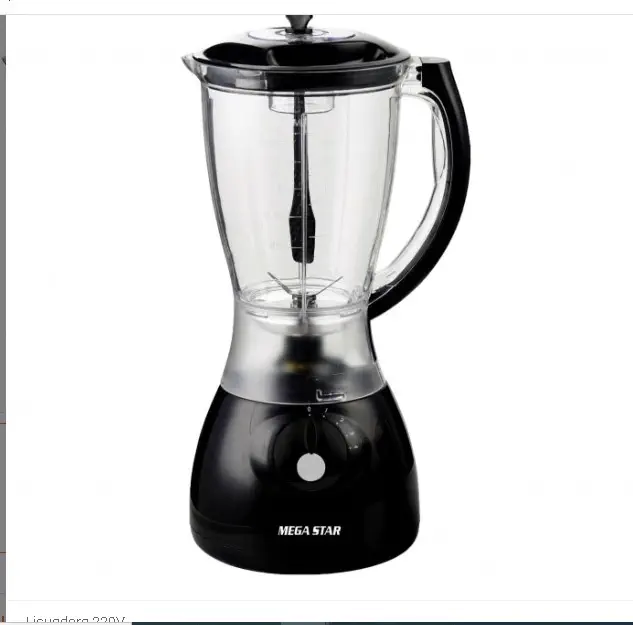 LICUADORA MEGA STAR 4 VELOC. 300W NEGRO