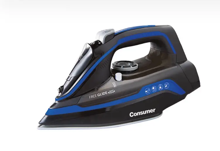 PLANCHA A VAPOR INALAMBRICA CONSUMER AZUL