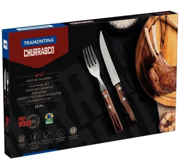T21199X  903 JUEGO POLYWOOD TRAMONTINA 12 PZS