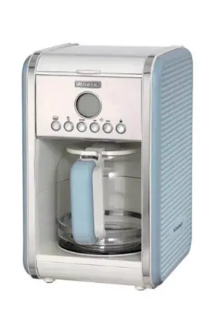 CAFETERA ARIETE CREMA/AZUL