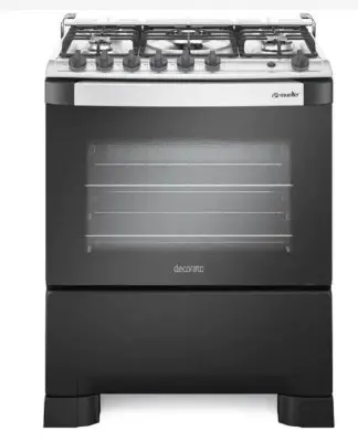 COCINA MUELLER DECORATO GOURMET NEGRO G3 GRIL