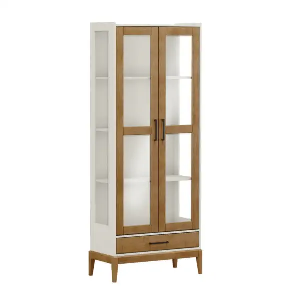 CRISTALERA 2 PUERTAS 1 GAVETA 2915BF FIN OW/FRE