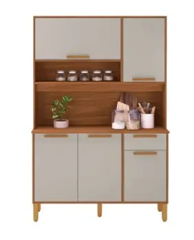 KIT COCINA 5 PTAS1GAV. SINTRA 6188 OFFWHITE/FREIJO