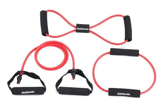 SET DE BANDA ELASTICA ROJO ATHLETIC