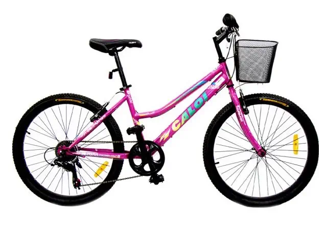 BICICLETA CALOI CALIFORNIA ARO 24 FUCSIA
