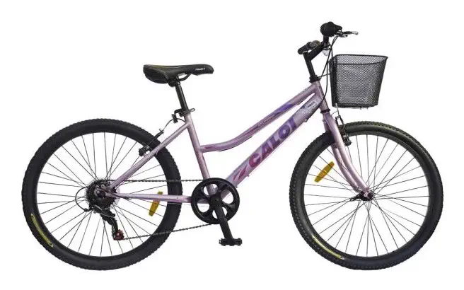 BICICLETA CALOI CALIFORNIA ARO 24 ROSADO
