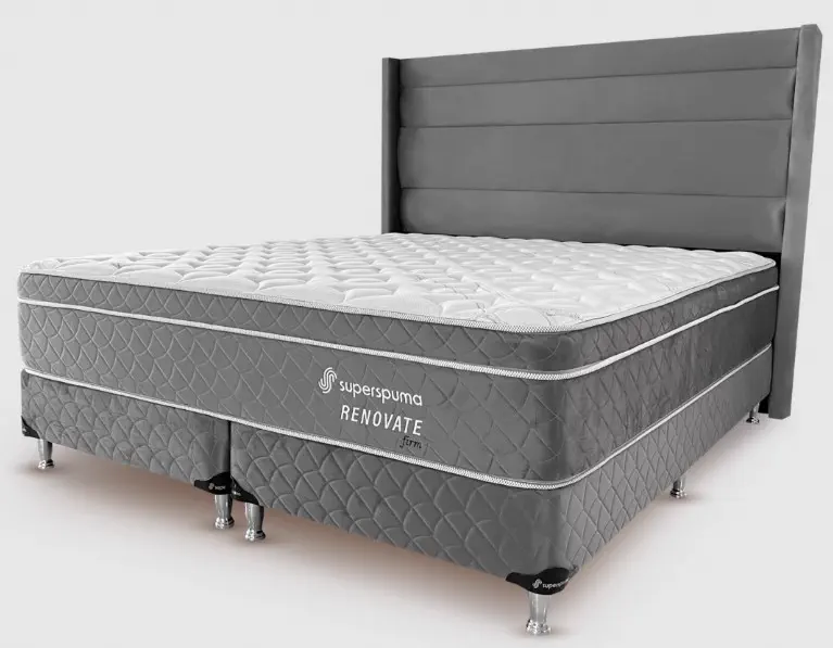 SOMIER SUPER SPUMA RENOVATE 1,60 X 2 M. GRIS
