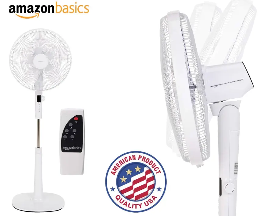VENTILADOR PIE DIGITAL OSCILANTE AMAZON 12 VEL. BL