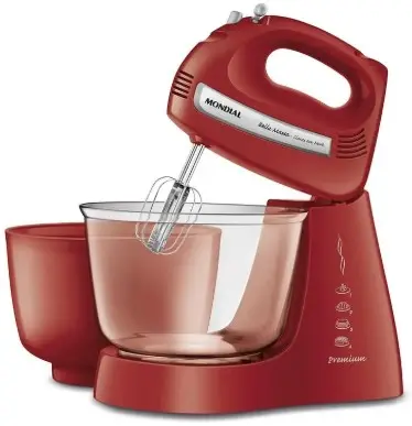 BATIDORA MONDIAL BELLA MASSA ROJO B-55