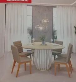 CONJUNTO TOKYO 6 SILLAS SOFIA DJ