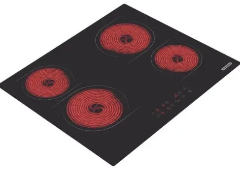 T94747 COOKTOP TRAMONTINA VITRO 4 HORN. 59 X 52