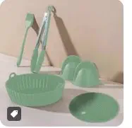 SET DE 6PC VERDE CROIX CUADRADO 6977462130863