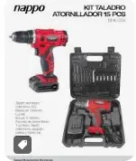 KIT TALADRO NAPPO  INALAMBRICO NHK-054