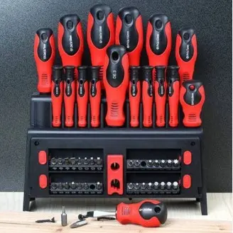 KIT JUEGO DE DESTORNILLADORES NAPPO 50PCS NHK049