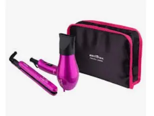 KIT BELLEZA BRITANIA VIAJE SHINE BIVOLT PLANCH/SEC