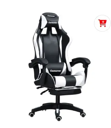 SILLA GAMER YT-055 NEGRO Y BLANCO