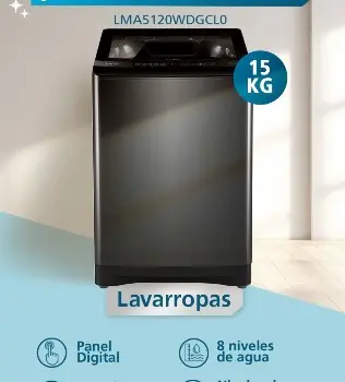 LAVARROPAS MABE CARGA SUP 15 KG MB79