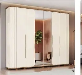 ROPERO 6 PUERTAS C/ ESPEJO PREMIUM D338 HENN