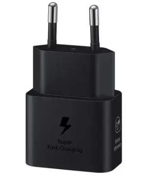 ADAPTADOR SAMSUNG TRAVEL 25W S/CABLE BLACK 