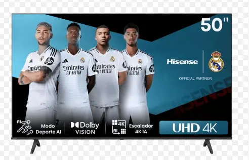 TV LED HISENSE VIDAA 50`` 2K FHD BT VOICE 50A6N