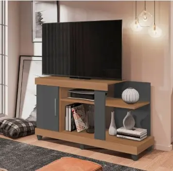 RACK CANADA LEAO - NATURE/CINZA