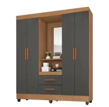ROPERO CAPELA LITE LEAO NATURE/CINZA 