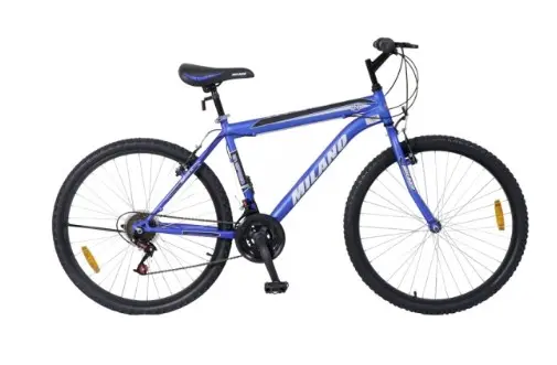 BICICLETA MILANO ACTION ARO 26 18 VEL. AZUL