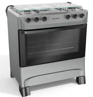 COCINA MUELLER MODERATTO 5 HORNALLAS GRIS